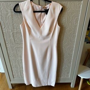 White House Black Market Sheath Dress, light pink size 6